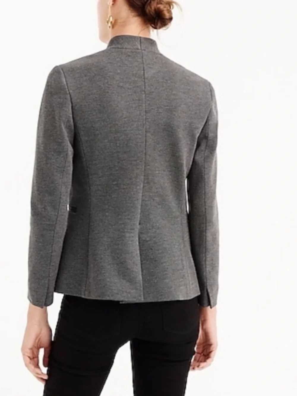 NEW J. Crew Going Out Blazer in Heather Dove Gray Grey Stretch Twill Sz 12 NWT